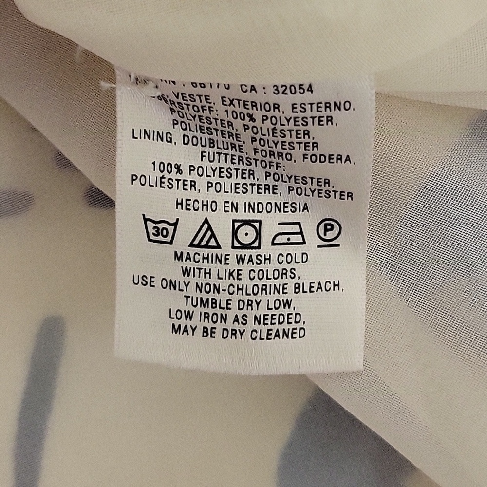 Vanessa Virginia Anthropologie women's sleeveless cream black blue dress sz 0 - Picture 6 of 6